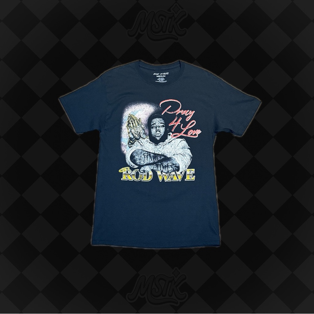 Rod Wave “Pray 4 Love” Graphic T-Shirt – Black